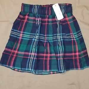 Girls Stripe Plaid Dressy Holiday Skirt